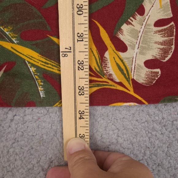 Vintage Wrangler 20X Hawaiian Shirt Mens XXL Red Burgundy Button Down - Picture 14 of 14